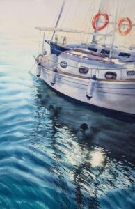 Beginning, watercolor on paper, 56x38 cm