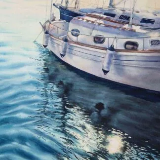 Beginning, watercolor on paper, 56x38 cm