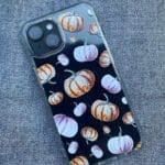Orange Pumpkins Autumn Art Clear Phone Case