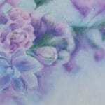 Lilac fragrance, soft pastels on paper, 42x30 cm