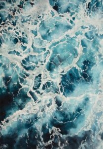 Music of the sea. Melody, watercolor on paper, 51x36 cm