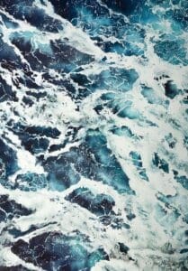 Music of the sea. Rhytm, watercolor on paper, 51x36 cm