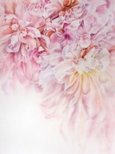 Peony clouds, watercolor on paper, 76x56 cm