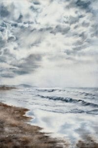 Storm Anticipation, watercolor on paper, 56x38 cm