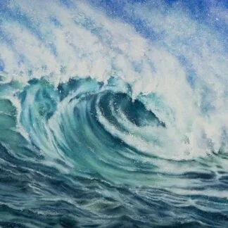Whirlpool of serenity, watercolor on paper, 38x56 cm