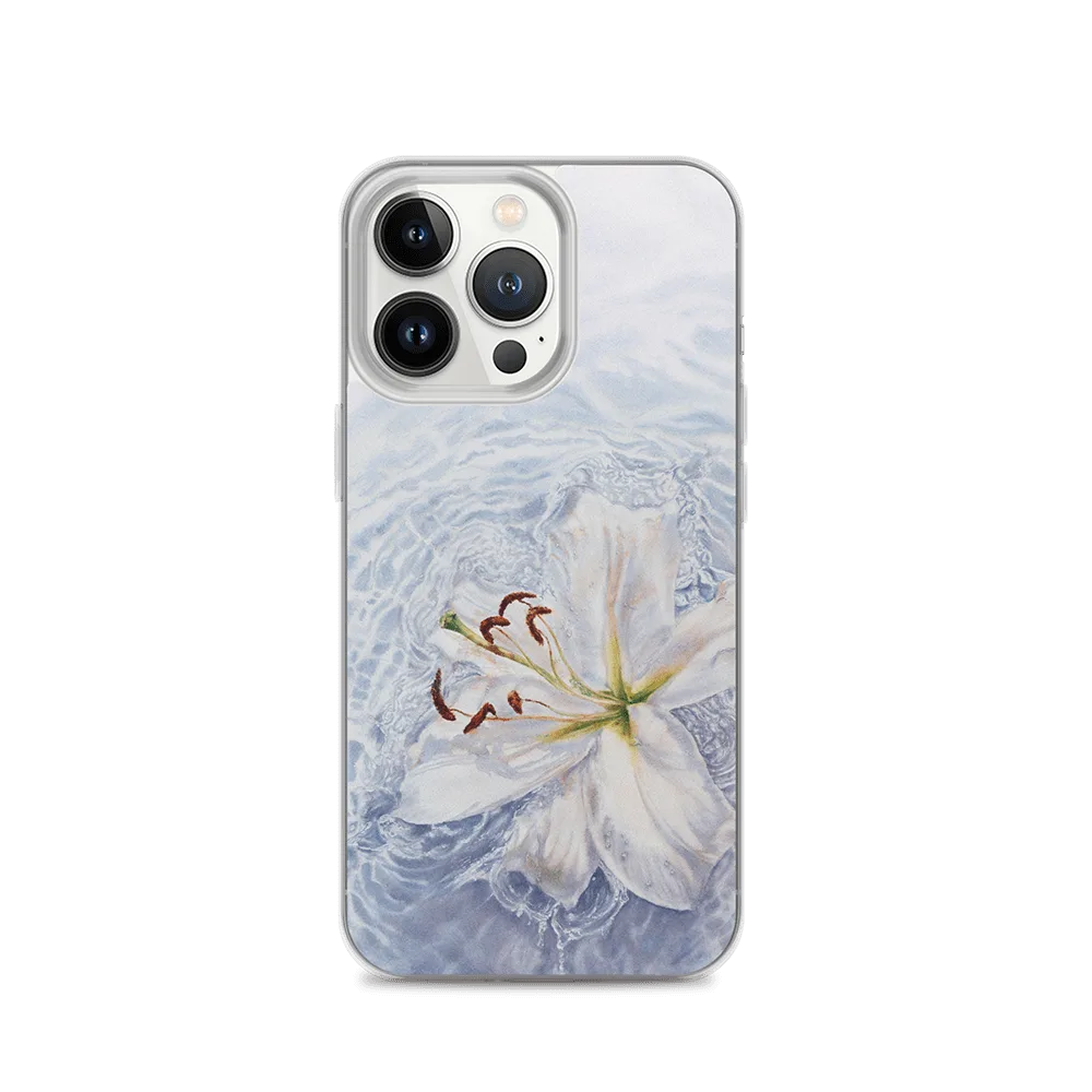 Floral White Water Lily iPhone Case. "In water. Lily"