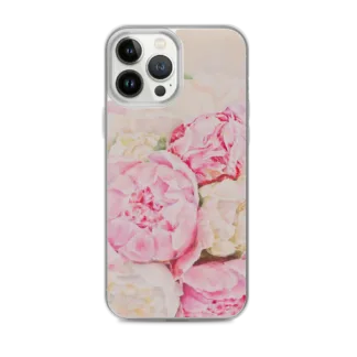Pink Peony Flowers iPhone Case – “Peonies” Floral Watercolor Art Phone Cover