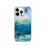 Blue Ocean Wave iPhone Case. "Through the light"
