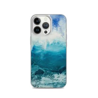 Blue Ocean Wave iPhone Case.