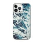 Aesthetic Abstract Ocean iPhone Case. "Music of the sea. Rhythm".