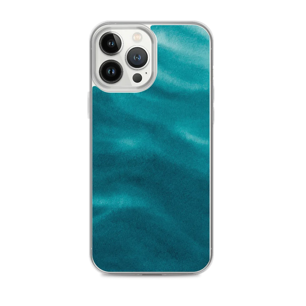Watercolor Ocean Water Painting iPhone Case