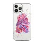 Pink Betta Fish Clear iPhone Case