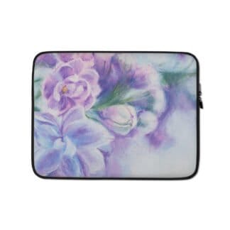 Purple Lilac Flowers Laptop Sleeve Case.