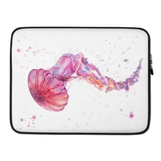 Pink Jellyfish Laptop Sleeve Case