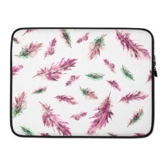 Pink Feathers Laptop Case