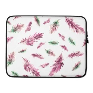 Pink Feathers Laptop Sleeve Case