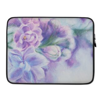 Purple Lilac Flowers Laptop Case. "Lilac fragrance"