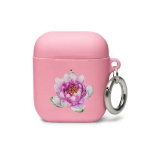 Pink Water Lily AirPods Case – Floral Watercolor Design for AirPods 1/2 & Pro