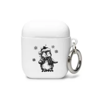 Little Penguin Winter AirPods Case – “Let it Snow” Design for AirPods 1/2 & Pro