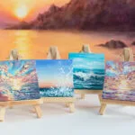 mini acrylic paintings