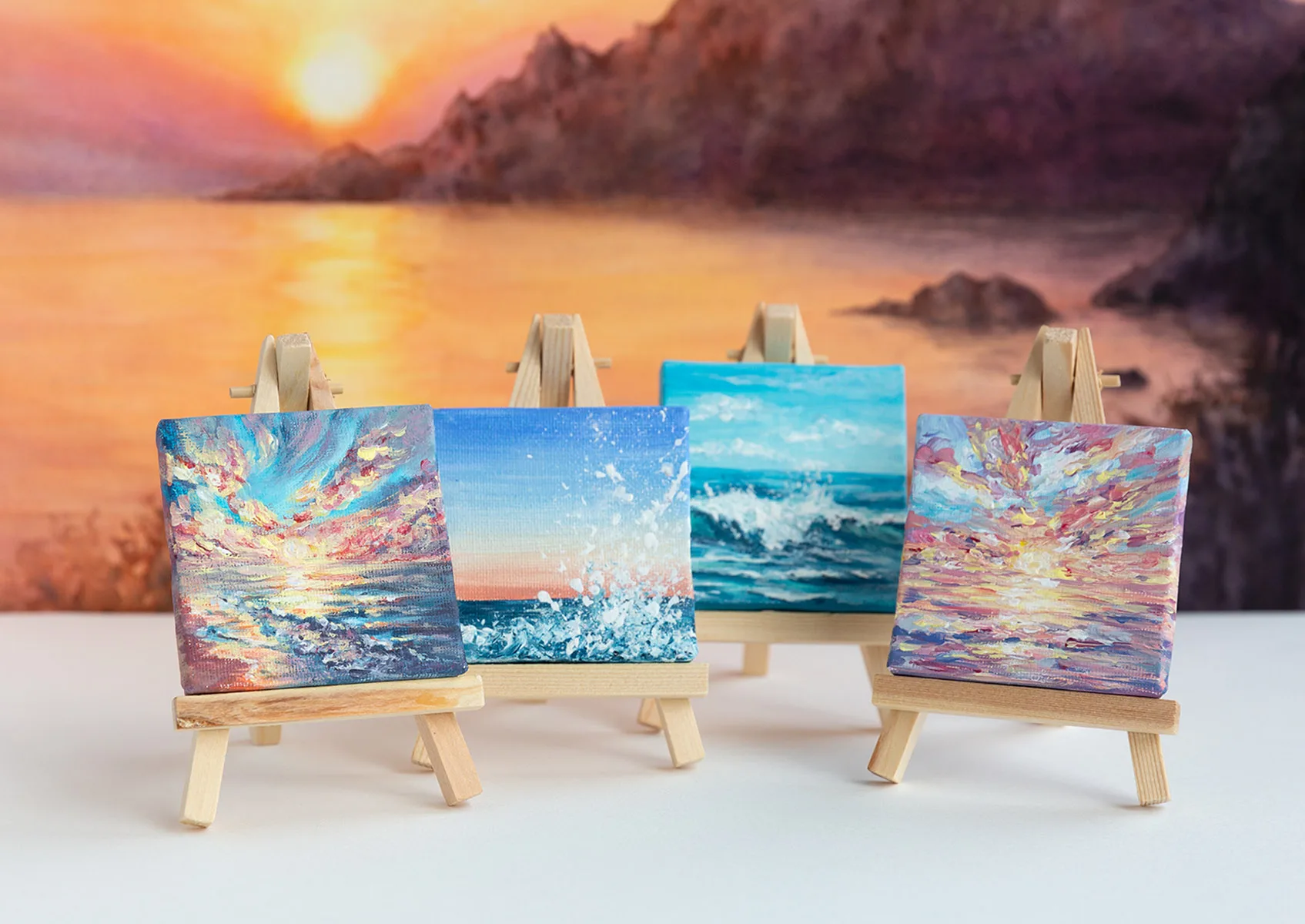 mini acrylic paintings