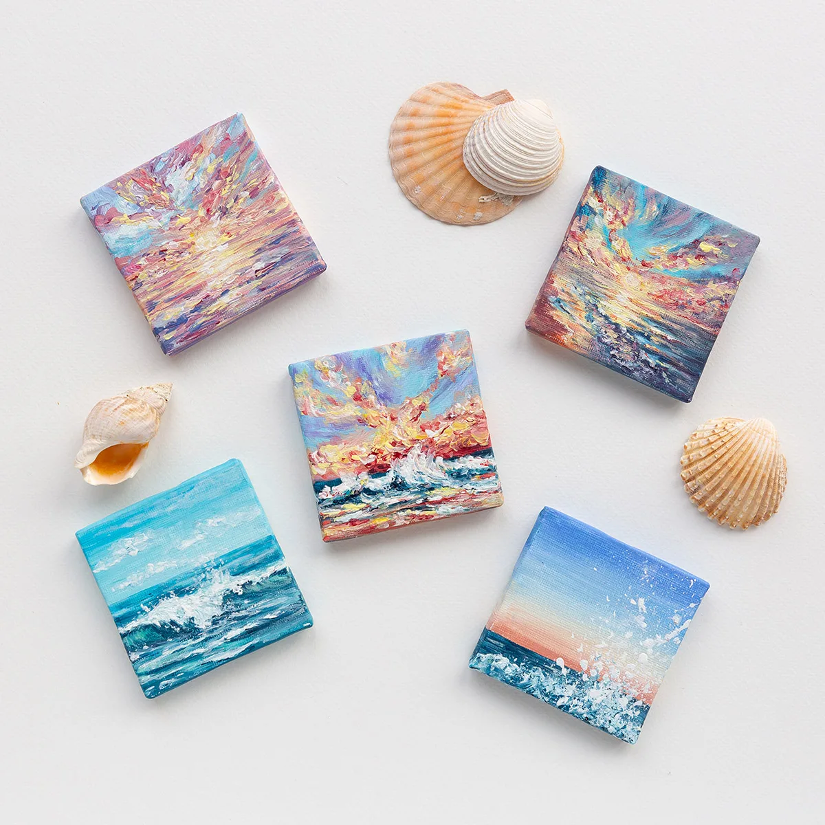 mini acrylic paintings