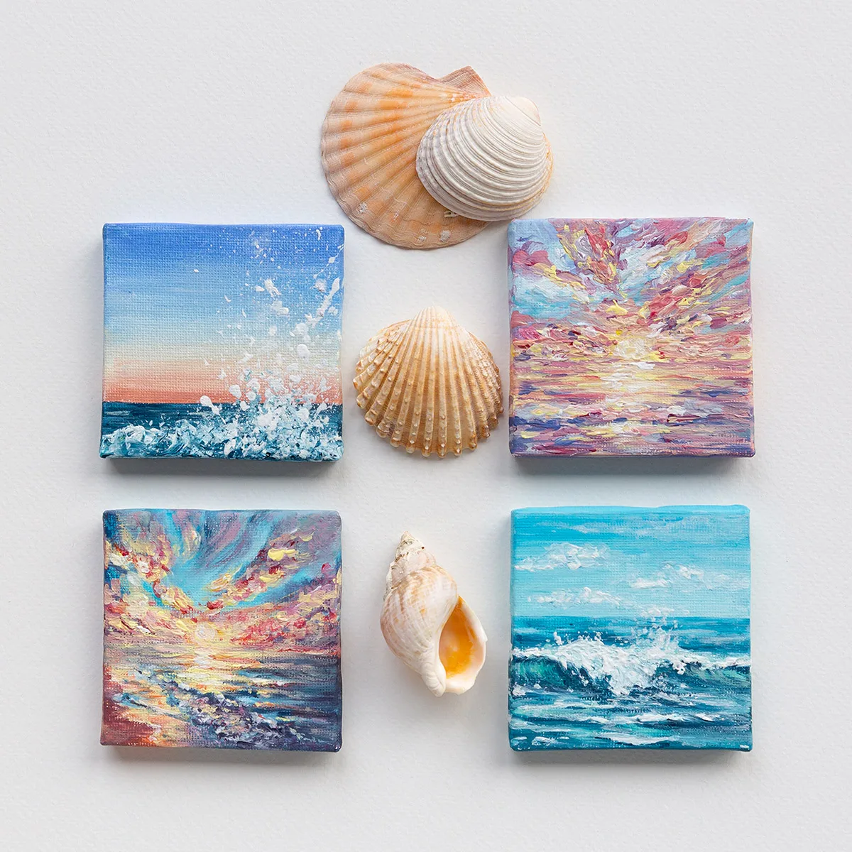 mini acrylic paintings