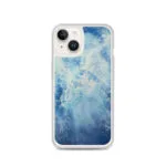 Ocean Blues MagSafe case for iPhone 14, abstract blue ocean water surface design.