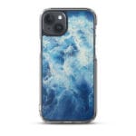 Ocean-inspired phone case for iPhone 15 Plus, peaceful water surface design.