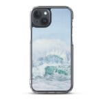 Ocean waves under a clear blue sky MagSafe case for iPhone 15 Plus.
