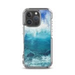 Peaceful ocean wave painting for iPhone 16 Pro MagSafe case.