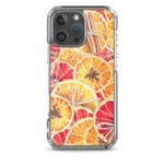 Watercolor Christmas oranges iPhone 16 Pro Max MagSafe case with holiday art.