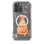 Watercolor holiday oranges Christmas tree clear iPhone 16 Pro Max MagSafe case.