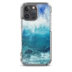Blue ocean wave MagSafe case for iPhone 16 Pro Max, serene water hues.