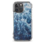 MagSafe iPhone 16 Pro Max case showcasing abstract watercolor navy ocean design