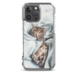 Stylish MagSafe iPhone 16 Pro Max case featuring a charming little cat painting.