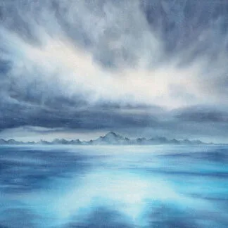 A watercolor painting titled