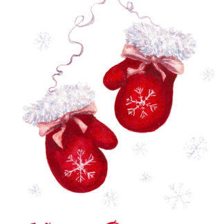 Red Winter Mittens