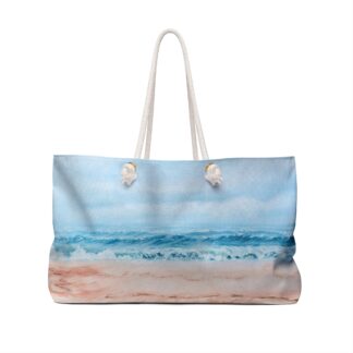 Ocean Beach Art Weekender Bag | Seaside Waves Tote