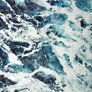 Rhythm – Original Watercolor Ocean Painting | Dynamic Blue Seascape Art