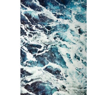 Rhythm – Original Watercolor Ocean Painting | Dynamic Blue Seascape Art
