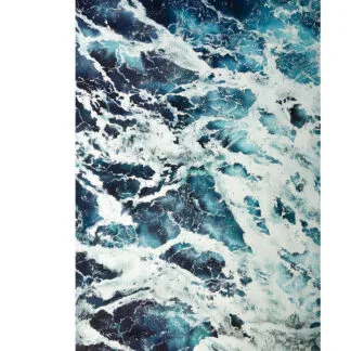 Rhythm – Original Watercolor Ocean Painting | Dynamic Blue Seascape Art