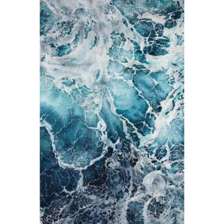 Waltz – Original Watercolor Ocean Painting | Abstract Sea Foam Seascape from Music of the Sea Series