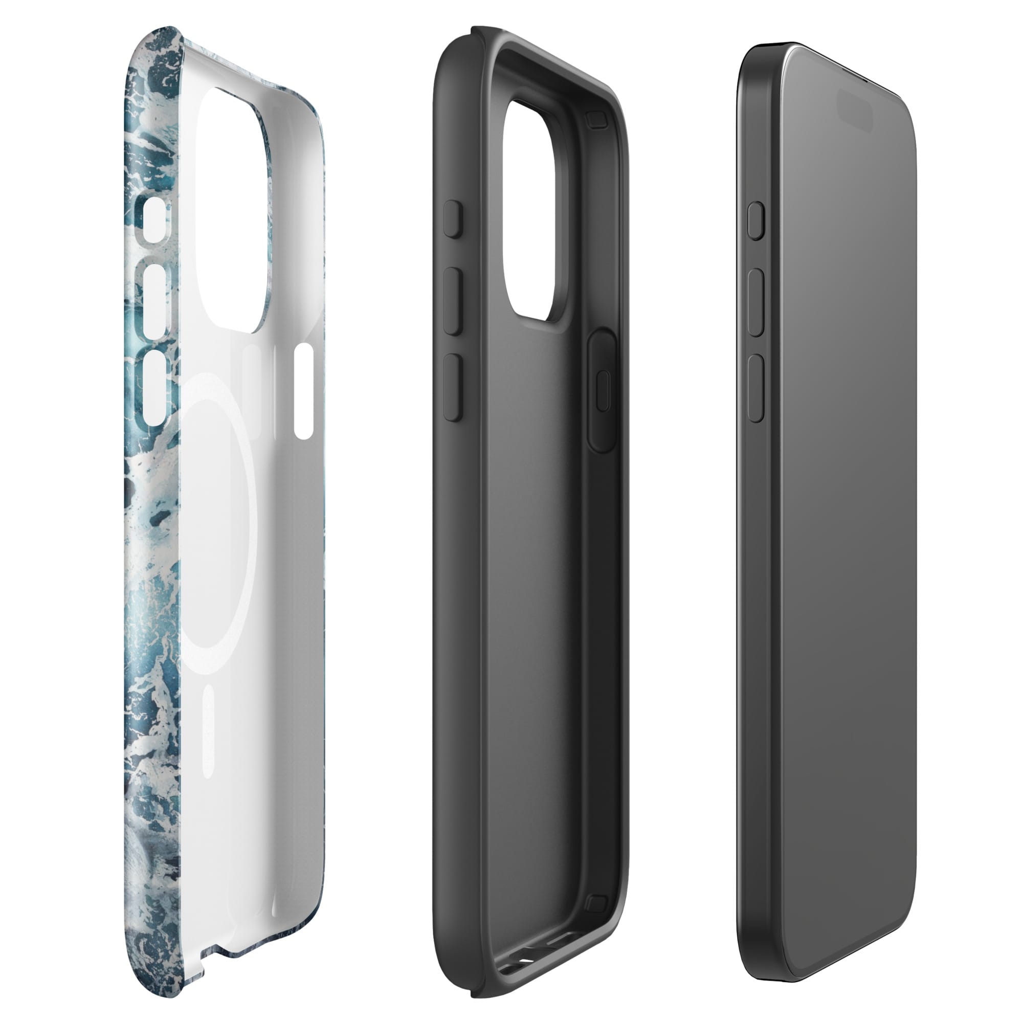 - Dual-layer MagSafe iPhone case with polycarbonate shell and TPU inner liner