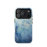 Blue Ocean watercolor iPhone 18 Pro case with MagSafe glossy