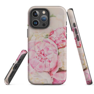 Pink Peony Flowers iPhone Case with MagSafe – iPhone 18, 17, 16, 15, 14