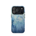 Blue Ocean watercolor iPhone 17 Pro case with MagSafe matte