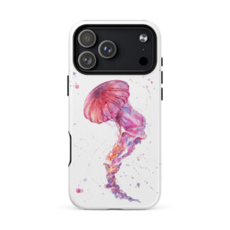 Cute Jellyfish Watercolor iPhone Case with MagSafe – iPhone 18, 17, 16, 15, 14