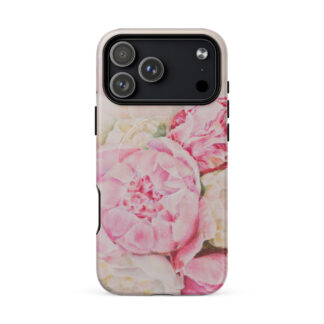 Pink Peony Flowers iPhone Case with MagSafe – iPhone 18, 17, 16, 15, 14